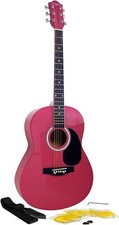 Martin Smith W-100-PNK-PK Kit de Guitare Acoustique, Rose Haute qualité Durable.