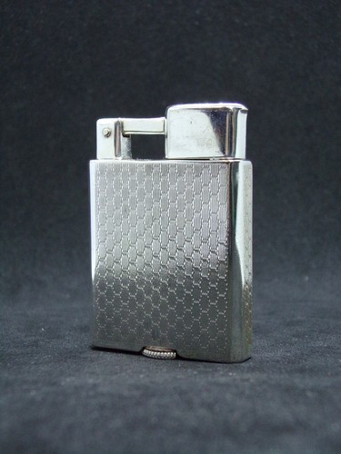 Briquet essence plaqué argent - briquet,