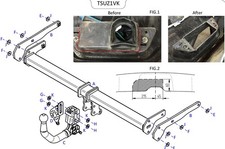 Towtrust Vertical Detachable Towbar For Suzuki Vitara SUV 2015-Onwards