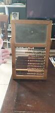ANTIQUE WOODEN SCHOOL BOARD TOY WITH ABACUS IN JUICE DIM 41 CM BY 27