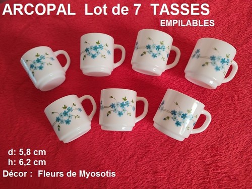 Arcopal france vintage - lot, 7