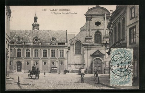Cpa valenciennes eglise - cpa, valenciennes,