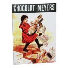 Plaque émaillée publicitaire