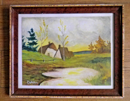Ancien tableau encadré