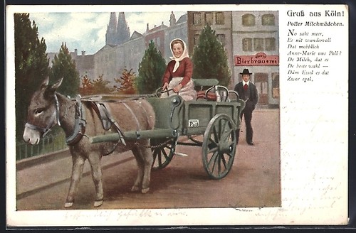 Carte postale cologne - carte, borne