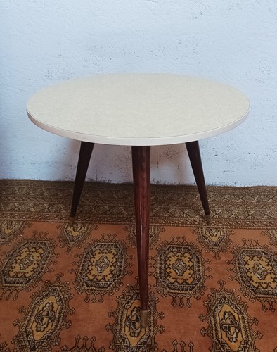 Table ronde tripode vintage - , en
