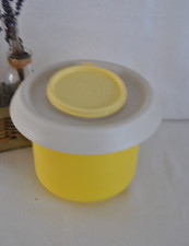 🌟TUPPERWARE Bol Batteur Mélangeur 1,5 L Jaune Ancien Chantilly Blanc Neige