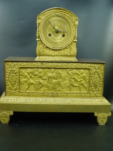 Pendule empire bronze doré - empire,