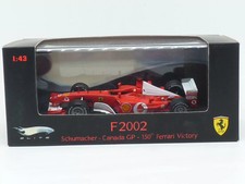MINIATURE VOITURE MATTEL FERRARI F2002 150TH VICTORY F1 1/43e SCHUMACHER