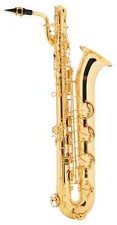 Saxophone Baryton Saxo Laiton Basse Mi Accorder Compris L'embout Coffre le gant