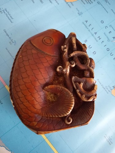 Snuff bottle poisson rouge - poisson, et