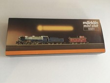 MAERKLIN mini-club 8881 locomotive à vapeur & caboose set Model Train Z...