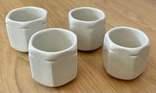 4 Pots Yaourt YALACTA Blancs TBE Années 50-60