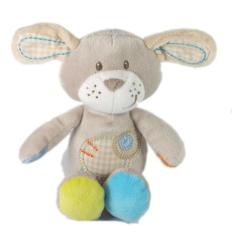 Doudou chien gris lapin - chien,