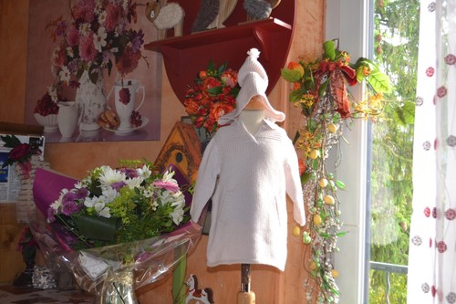 Burnous blanc casse bonpoint - burnous,