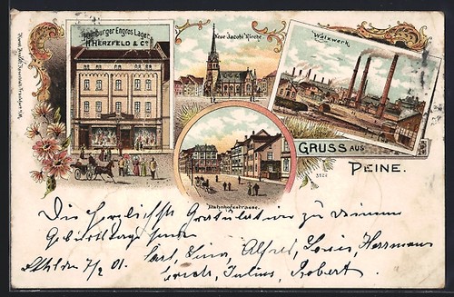Lithographie peine entrepôt - peine,,