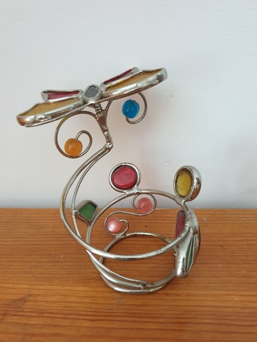 Porte pot bougeoir vintage - porte,