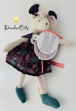 5885🌟23cm Moulin Roty Doudou Peluche Souris Il Était Une Fois..