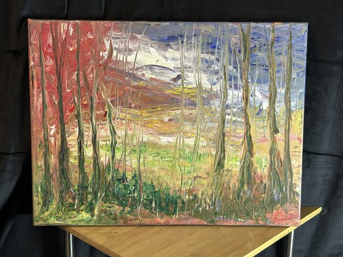 Acrylique sur toile abstrait