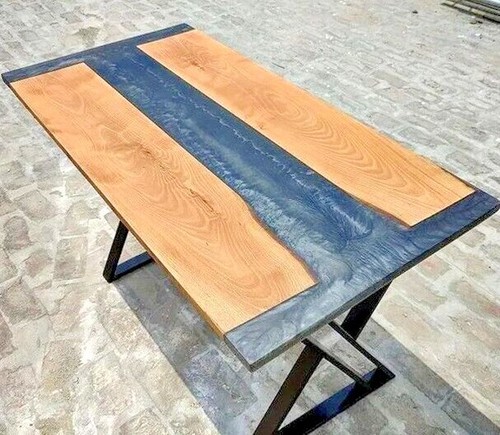 Table époxy noire bois - noire,
