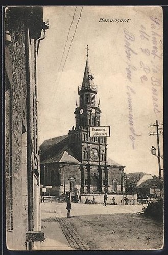Cpa beaumont église avec - cpa,