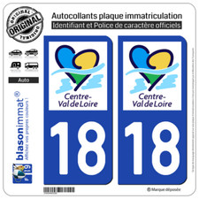 2 Stickers autocollant plaque