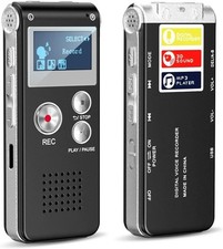 Mini Enregistreur Vocal Dictaphone 64GB USB Numerique Statique Compact MP3 Audio