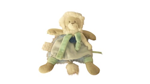 Doudou lion attache tétine