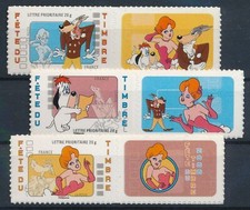 Timbre France Adhesif 160A/162A** Droopy venant des Mini feuillets