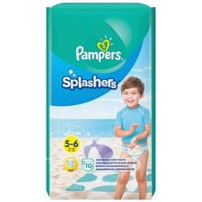 Pampers Pack de 10 Couches-culottes de bain Splashers taille 5 - 6 (14+ kg)