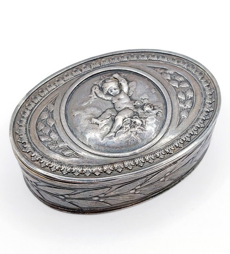 Boîte pilules argent - boîte,