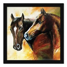 Deux Chevaux Art Mural