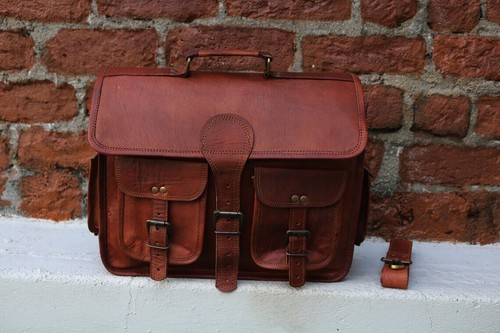 Sac besace cuir vintage - besace,