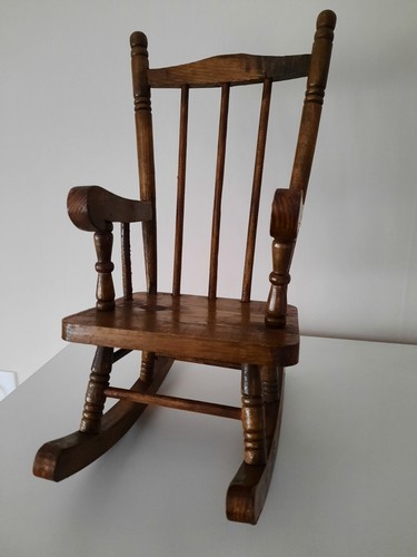 Chaise bascule bois - à, en