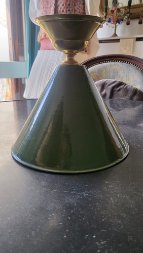 Abat jour métal vert - abat-jour,