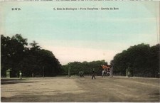 Old postcard Paris 16th Bois de Boulogne Porte Dauphine Entree du Bois (1249682)