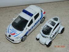 Lot Norev 3 inch Renault Twizy and Peugeot 308 Police