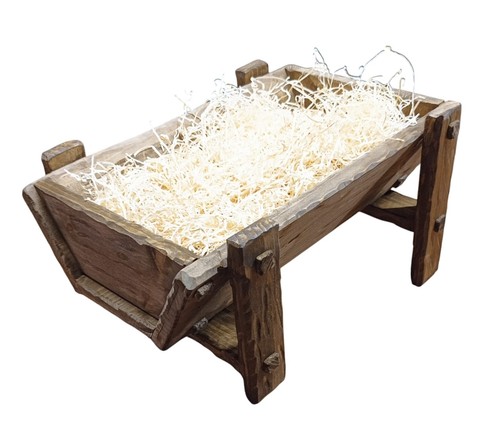 Berceau bois pour jésus - bois,
