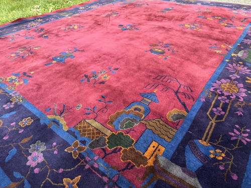 Tapis chinois art déco - , en