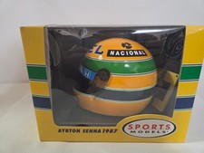 Rare Ayrton Senna Limited 1/2 Scale Helmet 1987 Camel- Boxed