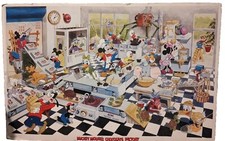 Vintage 1986 Disney Mickey Mouse Chocolate Factory Poster Unframed 22' X 34'