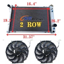 ALUMINUM RADIATOR+FANS for
