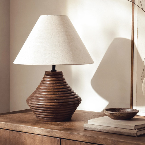 Lampe poser bois akriti - à,