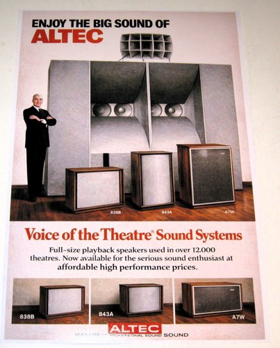 Altec lansing a7w 843a - altec, 843a,838b