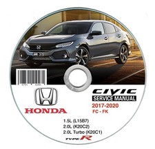 Honda Civic (2017-2020) Manuel D'Atelier Sur CD