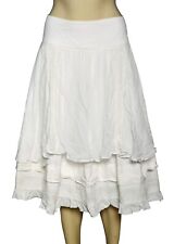 Ewa I Walla Vintage Lagenlook Skirt M 8 Women Casual Tiered Tine Short NEW 41305