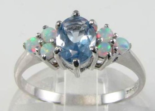 Bague art déco - bague, blanc
