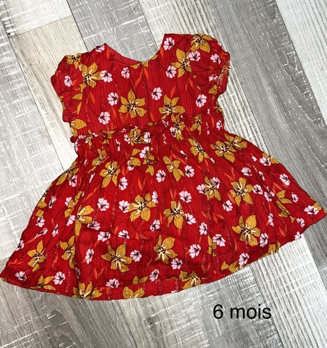 Robe bébé fille orange - bébé,