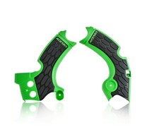 ACERBIS X-GRIP FRAME GUARDS GREEN / BLACK KAWASAKI KXF250 2015 - 2020 :22574
