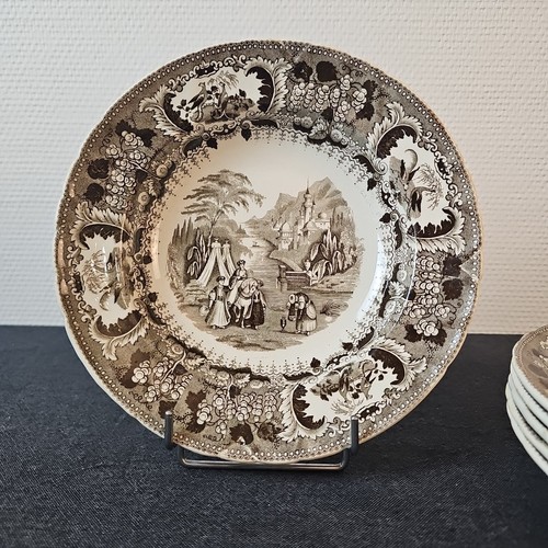 Assiettes creuses service turc - assiettes,